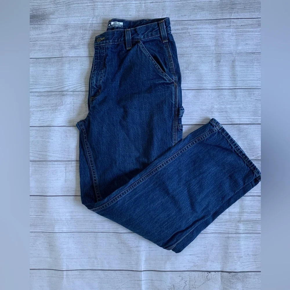 Carhartt Men’s Blue Denim Loose Fit Jeans 34x32